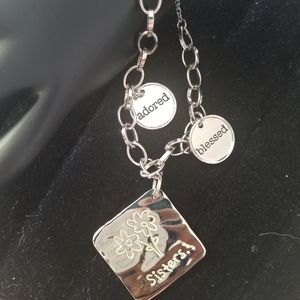 Sisters are sweet and loving charm bracelet